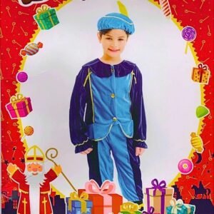 Sinterklaas Pietenpak Jongens 3 Delig - Maat 4-6 Jaar - Blauw