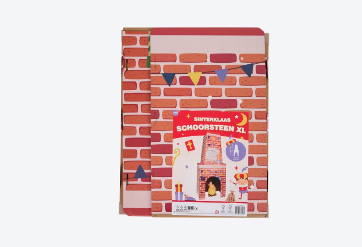 Sinterklaas decoratie schoorsteen xl - Afbeelding 3