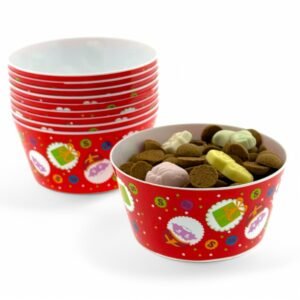 Sinterklaas kom / snackbakje Ø 15 cm - set van 3